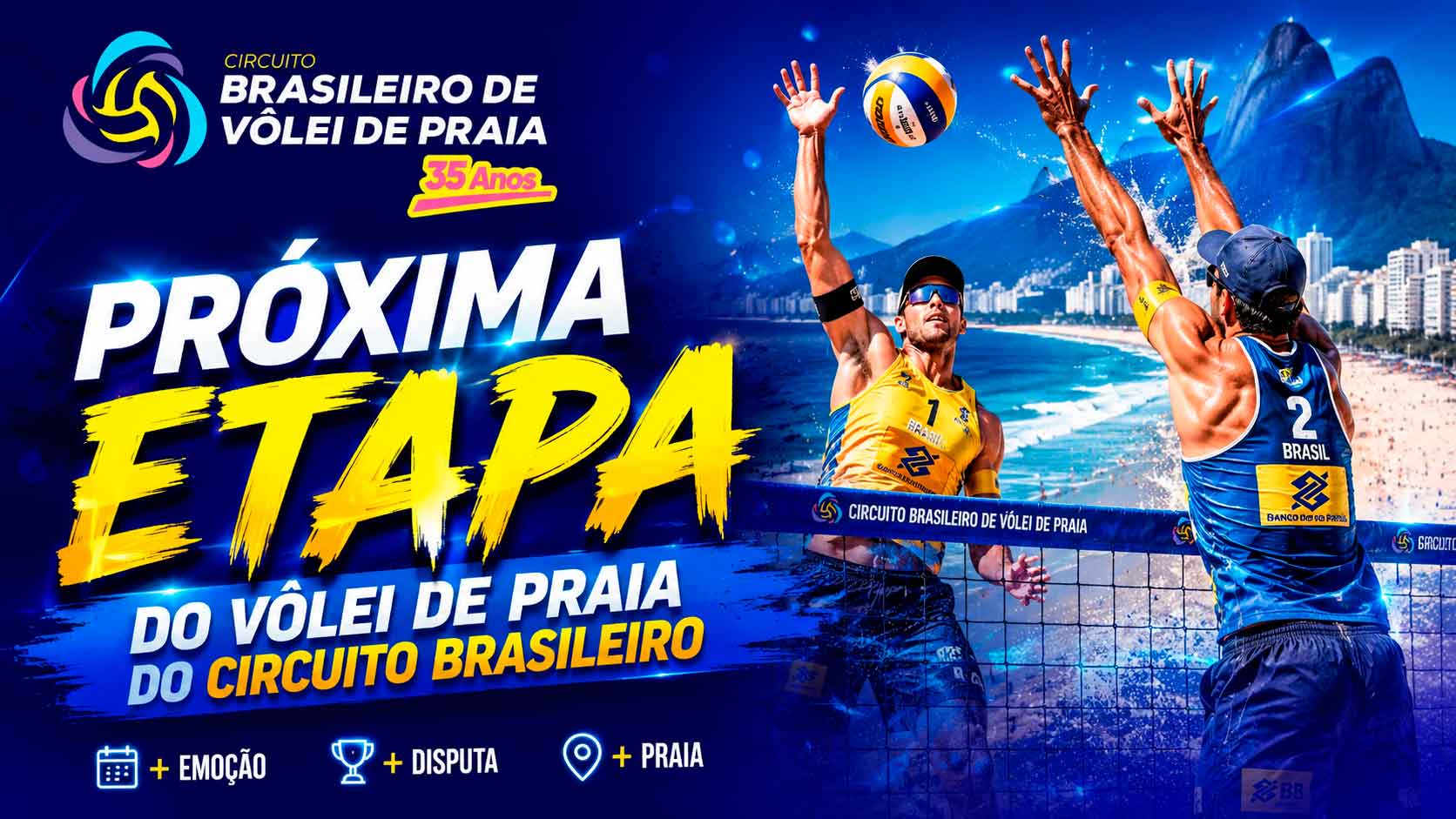Circuito Brasileiro de Vôlei de Praia 2026 promete etapa histórica em Copacabana após um primeiro semestre eletrizante